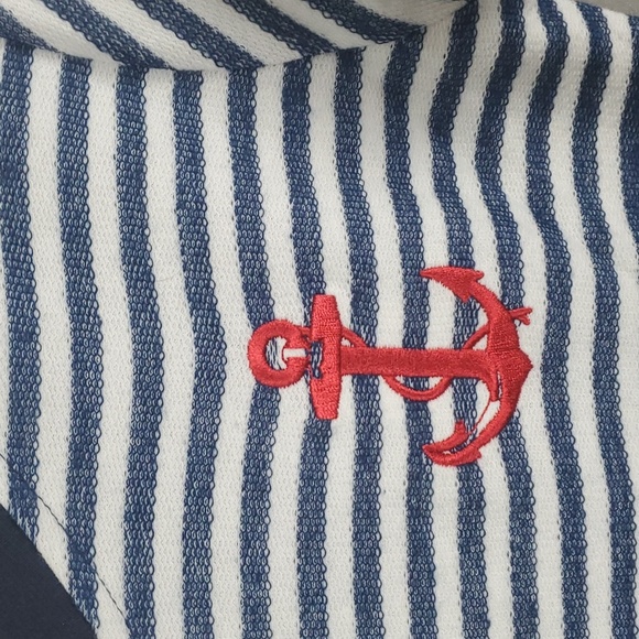 Ingear Resort Nautical Terrycloth Striped Dress, Size S - Picture 3 of 9